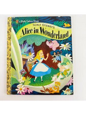 2/$6 Disney Alice in Wonderland, Little Golden Book (Hardcover)